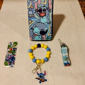 Stitch wallet and wristlet set